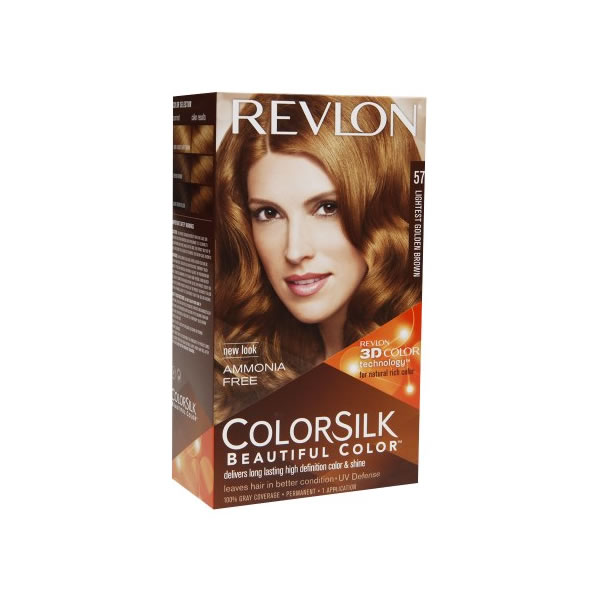 Revlon Colorsilk Ammonia Free 57 Lightest Golden Brown Revlon Colorsilk Ammonia Free 57 Lightest Golden Brown