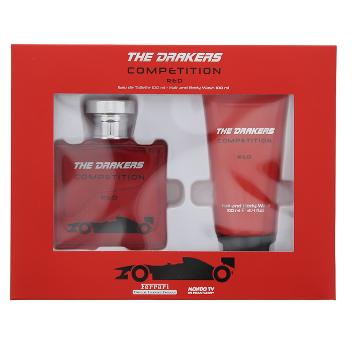 Ferrari The Drakers Competition Red Eau De Toilette Spray 100ml Set 2 Pieces Ferrari The Drakers Competition Red Eau De Toilette Spray 100ml Set 2 Pieces
