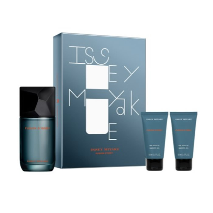 Issey Miyake Fusion D'Issey Eau De Toilette Spray 100ml Set 3 Pieces 2021 Issey Miyake Fusion D'Issey Eau De Toilette Spray 100ml Set 3 Pieces 2021