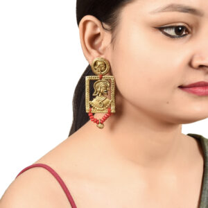The Royal Handcrafted Earrings Multi Colour Size 3x1.27x8 - Article - AAC-40-02-31-D1