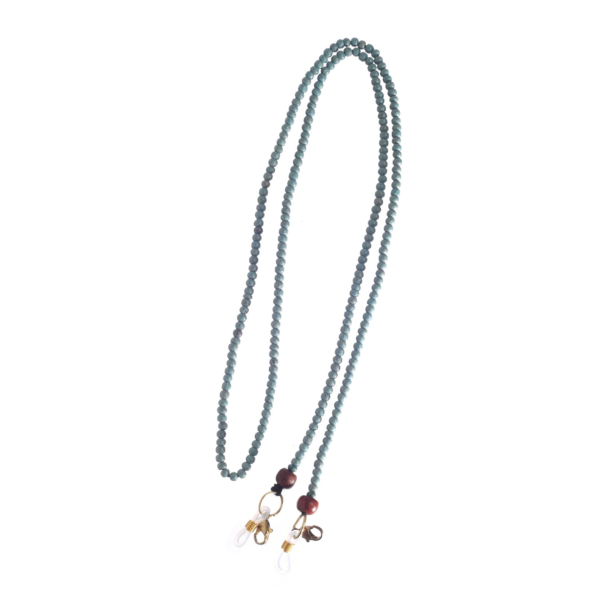 Turquoise Hancrafted Beaded Mask/Eyewear String Light Blue Colour Size 71 - Article - AAC-40-04-01-A Turquoise Hancrafted Beaded Mask/Eyewear String Light Blue Colour Size 71 - Article - AAC-40-04-01-A