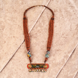 Moha-Soha' Handcrafted Tribal Dhokra Necklace Multi Colour Size 10x4x39 - Article - AAC-40-01-12-A5