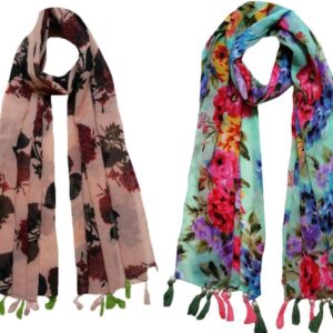 FABS Collection Printed Chiffon Women Scarf