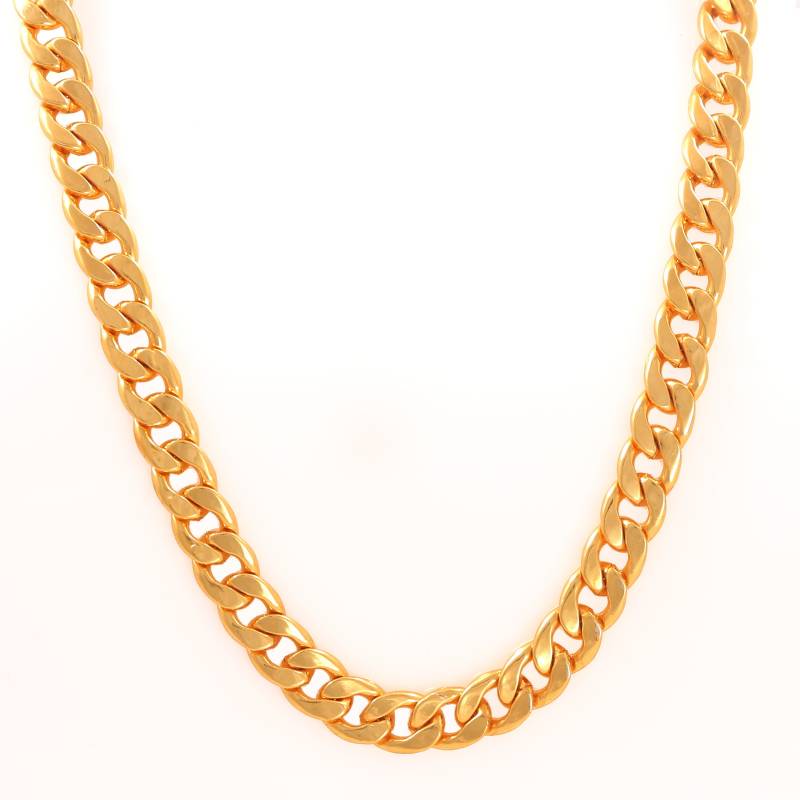 1 Gram Gold plated Chain For Boys and Man Gold-plated Plated Brass Chain 1 Gram Gold plated Chain For Boys and Man Gold-plated Plated Brass Chain