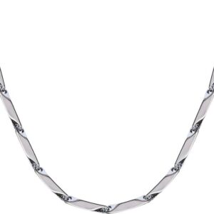 Silver Chain For Men Boys Mens Chain Jewellery Silver Plated Stainless Steel Chain
