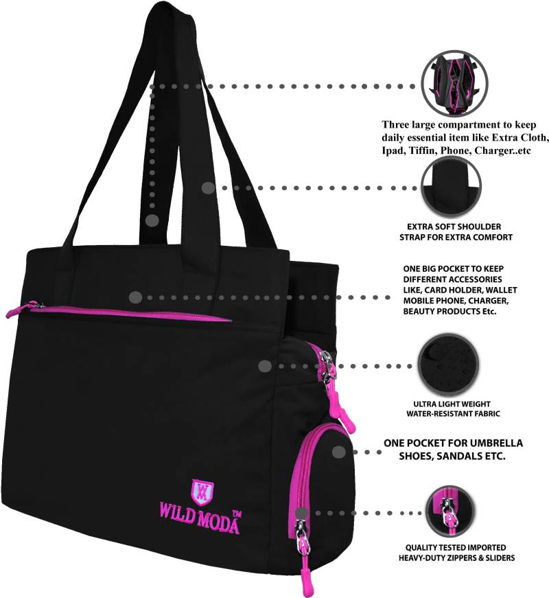 Pink Shoulder Bag - Extra Spacious Pink Shoulder Bag - Extra Spacious