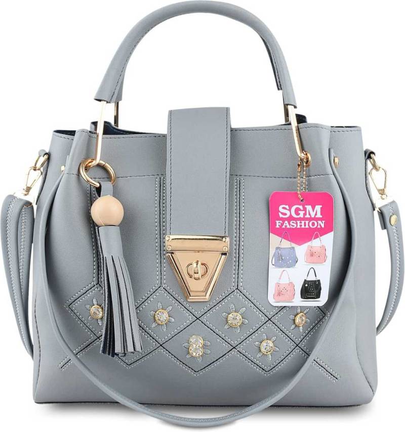 Women Grey Hand-held Bag - Extra Spacious Women Grey Hand-held Bag - Extra Spacious