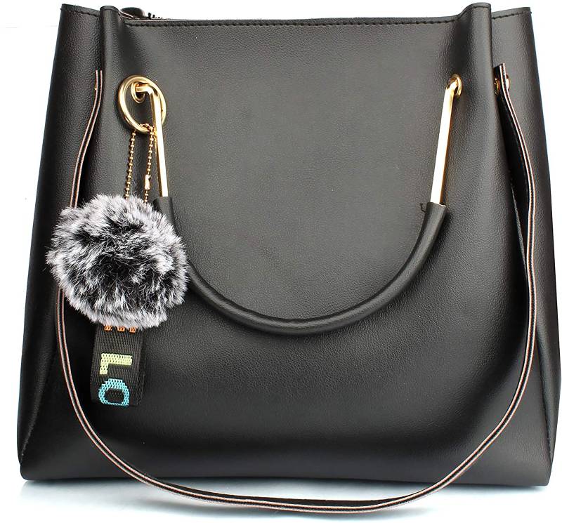 Women Black Shoulder Bag - Regular Size Women Black Shoulder Bag - Regular Size